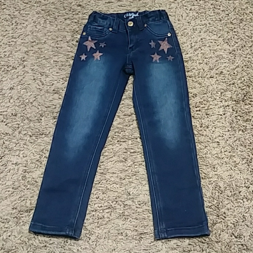 Cat & Jack skinny jeans W/star detail 4T